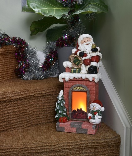 Dekofigur weihnachtsmann mit - dekofigur,