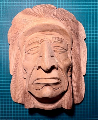 Holzmaske indianer - holzmaske,