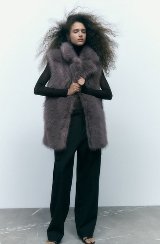 Zara fellweste fake fur - zara,