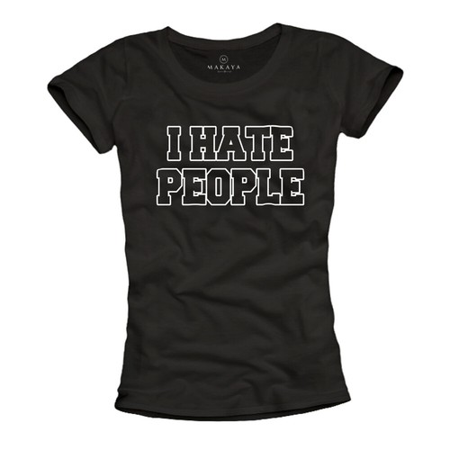 Ich hasse menschen - shirt, damen