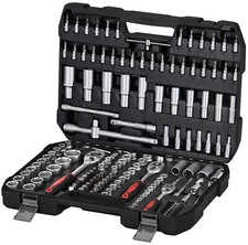 WS-SS172 Werkzeug Steckschlüssel Bits Set 172Tlg Ratsche 1/2" 1/4" 3/8" Zoll CH