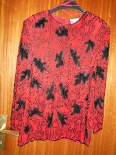 handgearbeitete Seidenbluse