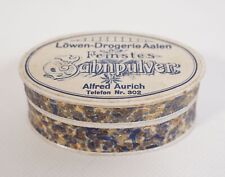 Rarität Verkaufs-Schachtel Feinstes Zahnpulver Löwen-Drogerie Aalen A. Aurich