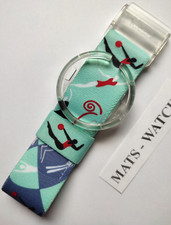 POP-SWATCH BIG+APWK149 ACROBAT+STRETCHBAND+ORIGINAL-RING+NEU/NOS