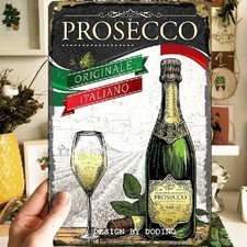 Blechschild Prosecco Werbeschild 30x20cm Vintage Retro Nostalgie TE1533