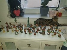 Großes Konvolut an Masse Indianer/ Cowboys/ Holzkanu/Gips/ DDR