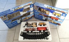 2x Zug Set Western Express, mit Schienen, mit Licht und Sound, Eisenbahn