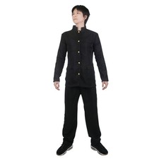 Japanische Schuluniform für Jungen | Gakuran Uniform | Schwarz | Größen: S - L