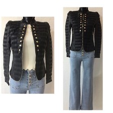 DAMEN BIKERJACKE LEDEROPTIK ÜBERGANG LEDERJACKE BIKER STYLE SCHWARZ ROCKIG NEU