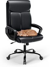 ASUKALE Bürostuhl Ergonomisch Schreibtisch Chefsessel Kopfstütze Wippfunktion