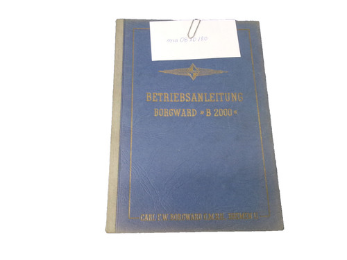 Betriebsanleitung borgward - betriebsanleitung, b