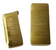 Goldbarren Set: Gasfeuerzeug +