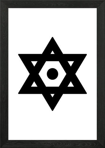 Logos und symbole gerahmtes - und,