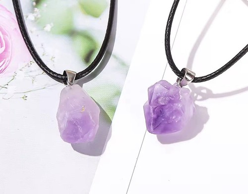 Kette mit amethyst anhänger - mit, amethyst-anhänger