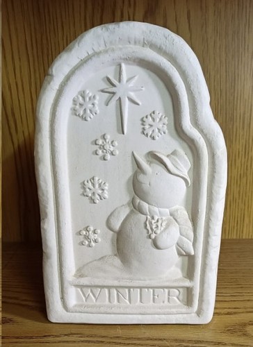 Winterszene mit schneemann - mit,