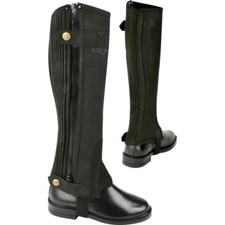 Chapsletten Reitletten Chaps  Amara Mini-Chaps, Erwachsene Schwarz Viele Größen