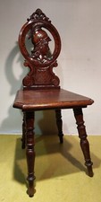 Antik Brettstuhl Fratzenstuhl