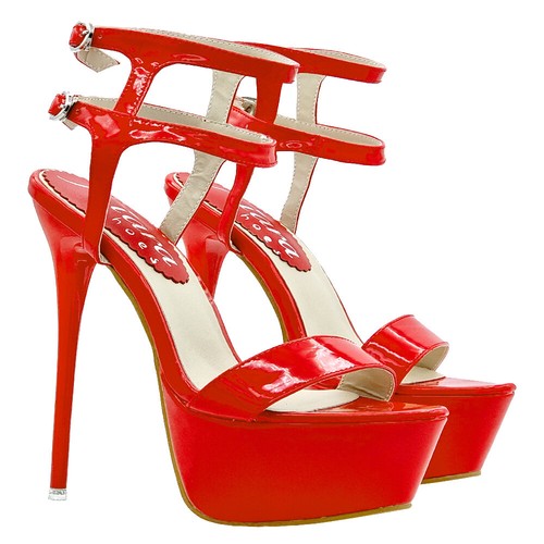 Sexy sandalen kubistisch rot - sandalen,
