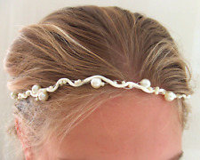 Kommunion Haargirlande Haarschmuck in ivory für das Kommunionkind