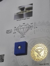 Diamant 0.51ct Karat D VS2 ID
