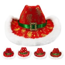Weihnachtsmann-Cowgirl-Hut