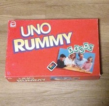 UNO Rummy Rummykub Gesellschaftsspiel Mattel - Vollständig & Gut erhalten 