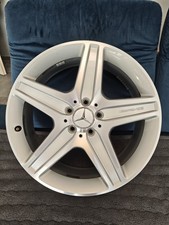 1x Alufelge 19 Zoll 7.5" 5x112 47ET Silber A2044010804 Mercedes-Benz