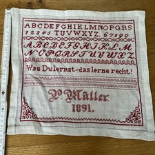 Stickmuster-Tuch 1891 29 cm 