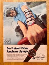 Junghans olympic Der Freizeit-Ticker 1970 Vintage Watch Ad Werbung Reklame