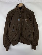 Alpha Industries Breitling Multipocket Big Logo Military Flight Bomber Jacket