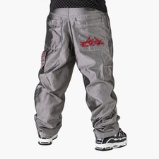 Hose silver metallic grau - silver,