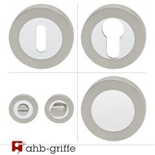 Karcher Rosette Stk / Paar EZ1332 Edelstahl poliert matt Feinschliff Rundrosette