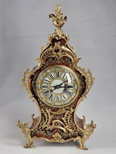 Französische rote Boulle Ormolu Halterung Bügeluhr 