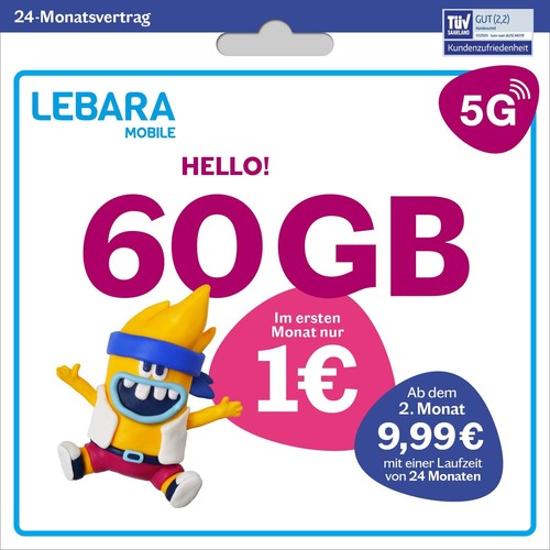 Handytarif hello 60 gb - 60,
