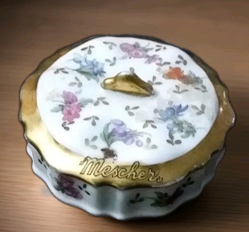 Vintage limoges deckeldose aus - limoges,