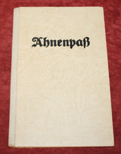 Ahnenpaß Stammbaum Buch Heft