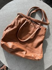 Damen Shopper Bag Umhängetasche Messenger in Cognac Braun von Marc O Polo