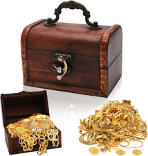 Kleine Schatztruhe Holz Box