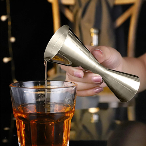 Edelstahl cocktail jigger - edelstahl,