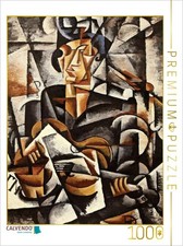 CALVENDO Puzzle Frau mit Gitarre, 1915 | 1000 Teile Lege-Größe 64x48cm Foto-Puzz