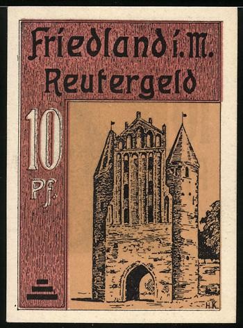 Notgeld friedland 10 - i.,