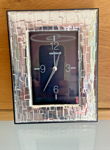 Sambonet silberrahmen uhr - sambonet,