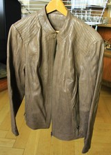 Lederjacke Damen, Herren, unisex, Größe 48 (Damen ca. 38-40 M), braun