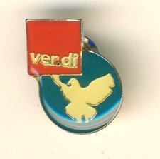 Pin - Verdi - Friedenstaube -