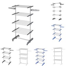 HOMCOM Wäscheständer Turmwäschetrockner klappbar höhenverstellbar