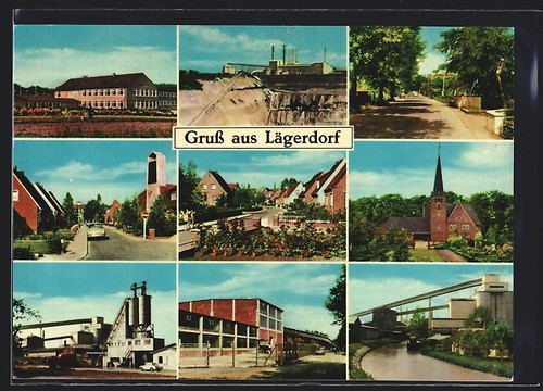 Ansichtskarte lägerdorf der - ansichtskarte, lägerdorf,