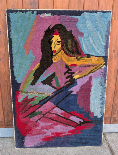 70er teppich wandteppich - teppich,