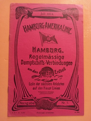 Hapag konvolut fahrpläne - konvolut, .fahrpläne
