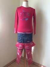 Kiezeltje, Set ,3 Teile , Rock ,Shirt , Legging, Gr. 140, HollandMode