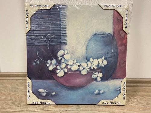 Wandbild blumen 40x40 vase - 40x40,